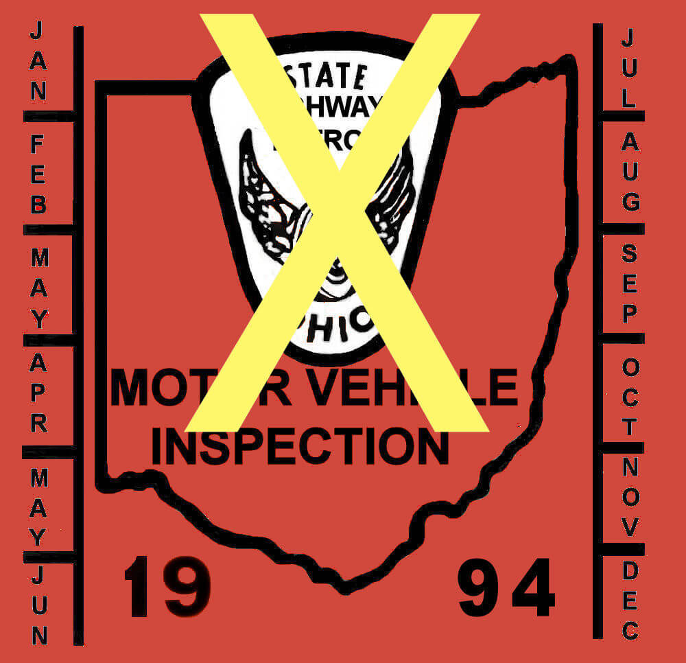 (image for) 1994 Ohio inspection sticker